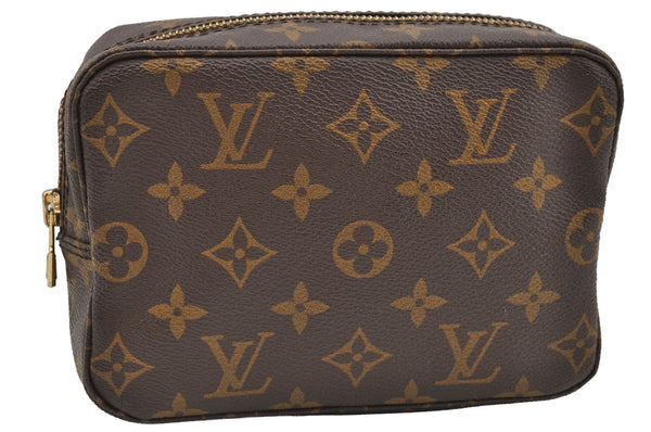 Authentic Louis Vuitton Monogram Trousse Toilette 18 Clutch Bag M47526 LV 2560I