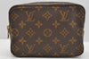 Authentic Louis Vuitton Monogram Trousse Toilette 18 Clutch Bag M47526 LV 2560I