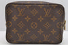 Authentic Louis Vuitton Monogram Trousse Toilette 18 Clutch Bag M47526 LV 2560I