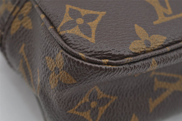 Authentic Louis Vuitton Monogram Trousse Toilette 18 Clutch Bag M47526 LV 2560I
