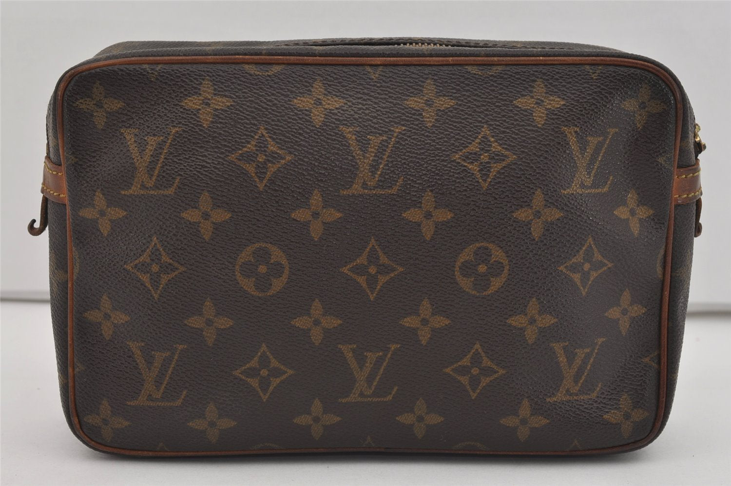 Authentic Louis Vuitton Monogram Compiegne 23 Clutch Hand Bag M51847 Junk 2561I