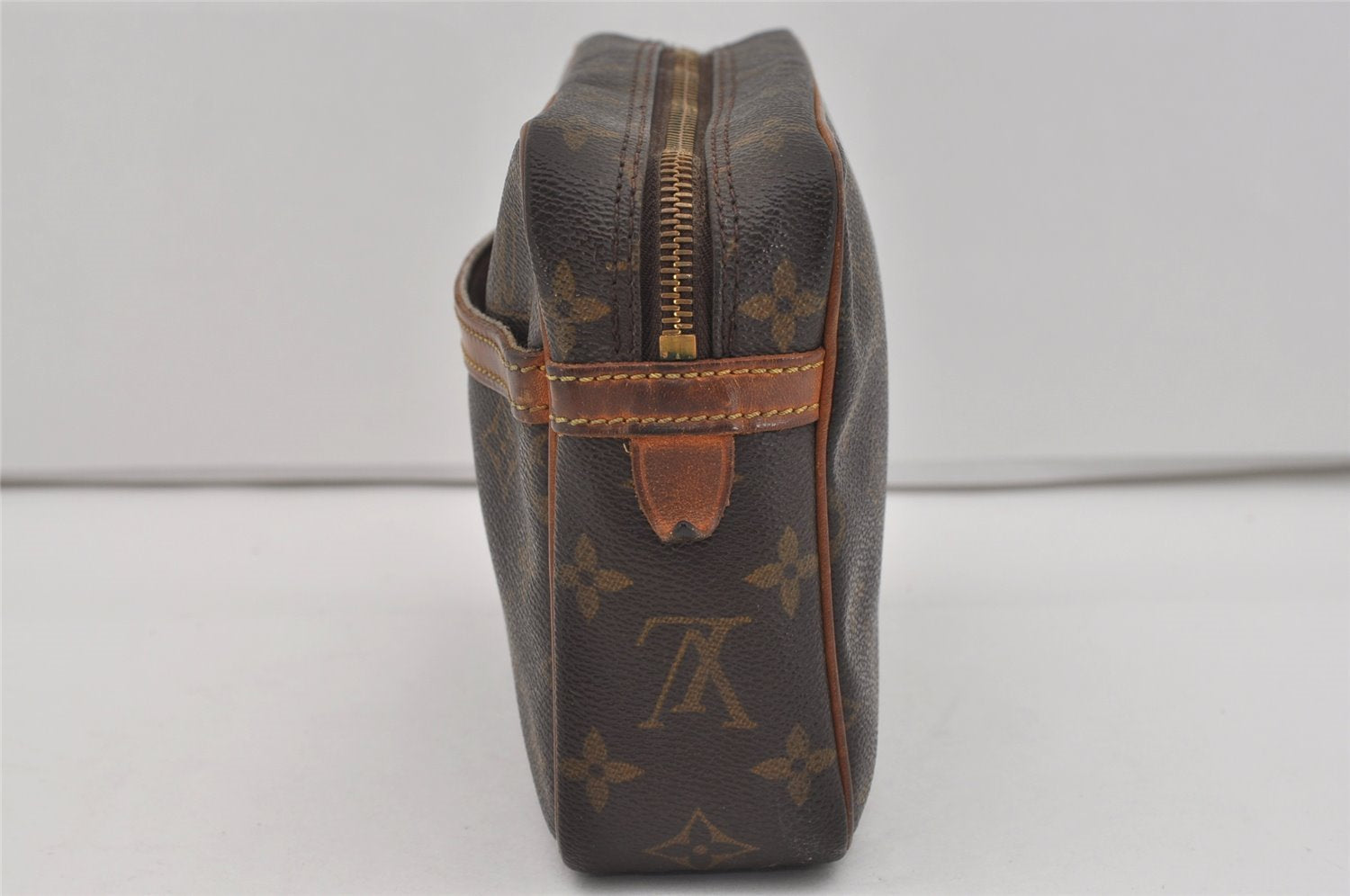 Authentic Louis Vuitton Monogram Compiegne 23 Clutch Hand Bag M51847 Junk 2561I