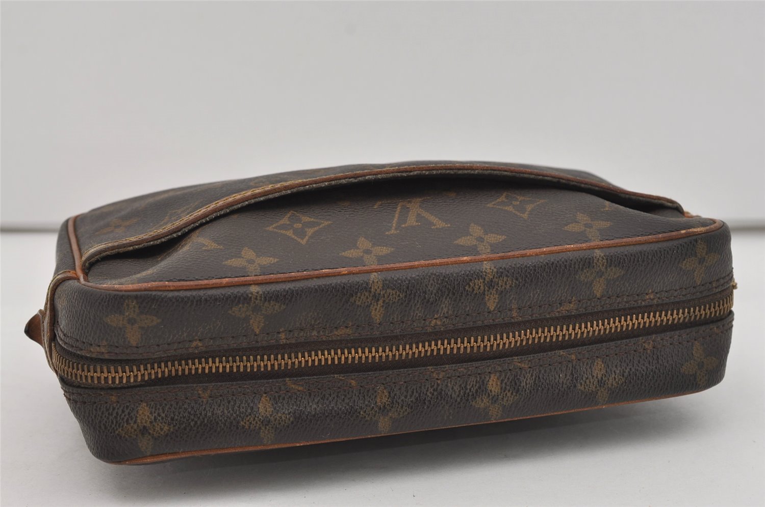 Authentic Louis Vuitton Monogram Compiegne 23 Clutch Hand Bag M51847 Junk 2561I