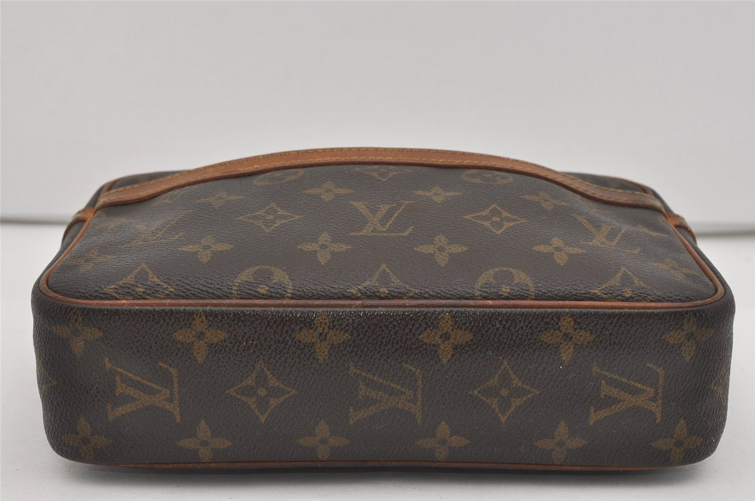 Authentic Louis Vuitton Monogram Compiegne 23 Clutch Hand Bag M51847 Junk 2561I