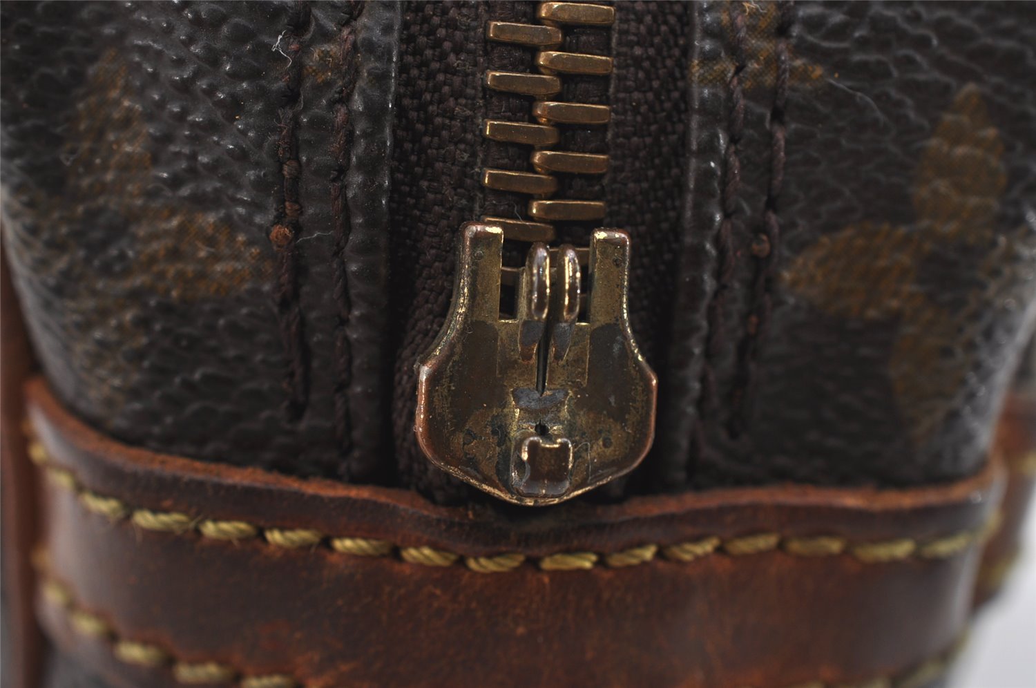 Authentic Louis Vuitton Monogram Compiegne 23 Clutch Hand Bag M51847 Junk 2561I