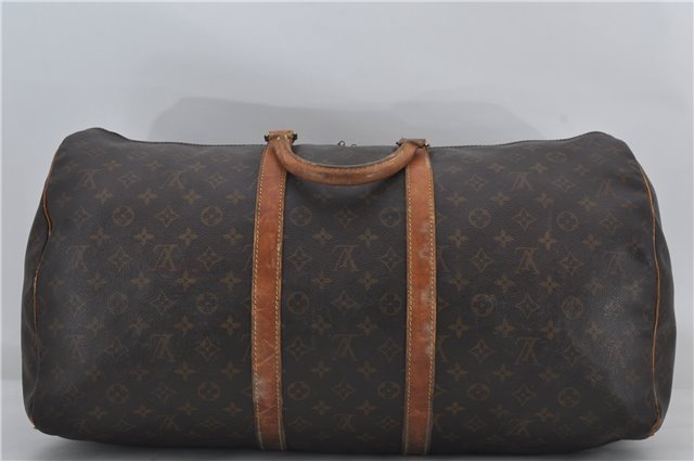 Authentic Louis Vuitton Monogram Keepall 55 Travel Boston Bag M41424 LV 2562E