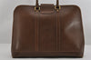 Authentic GUCCI Vintage Travel Boston Bag Leather Brown Junk 2562I