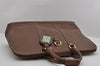 Authentic GUCCI Vintage Travel Boston Bag Leather Brown Junk 2562I