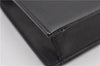 Authentic YVES SAINT LAURENT Clutch Hand Bag Purse Leather Black 2563F