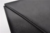 Authentic YVES SAINT LAURENT Clutch Hand Bag Purse Leather Black 2563F