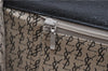 Authentic YVES SAINT LAURENT Clutch Hand Bag Purse Leather Black 2563F