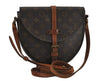 Authentic Louis Vuitton Monogram Chantilly MM Shoulder Cross Bag M51233 LV 2563I