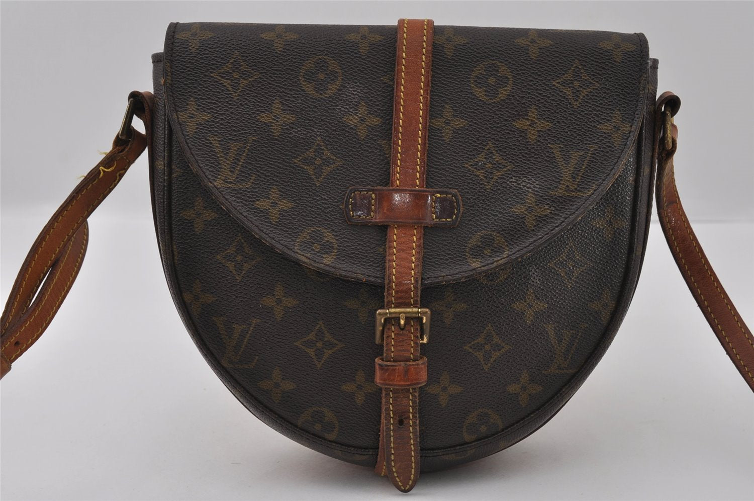 Authentic Louis Vuitton Monogram Chantilly MM Shoulder Cross Bag M51233 LV 2563I