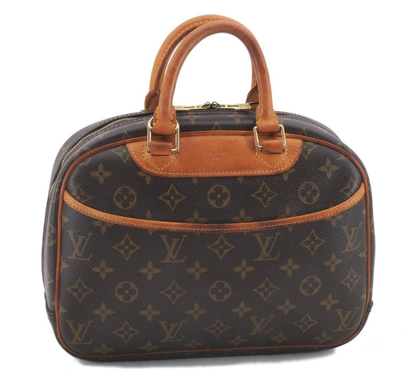 Authentic Louis Vuitton Monogram Trouville Hand Bag M42228 LV 2564D