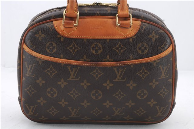 Authentic Louis Vuitton Monogram Trouville Hand Bag M42228 LV 2564D