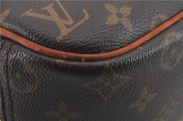 Authentic Louis Vuitton Monogram Trouville Hand Bag M42228 LV 2564D