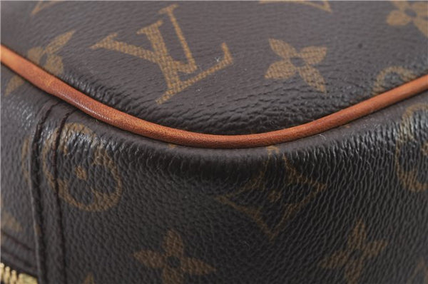 Authentic Louis Vuitton Monogram Trouville Hand Bag M42228 LV 2564D