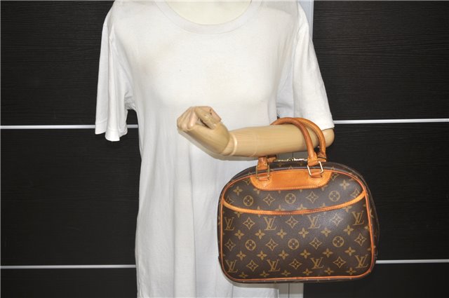 Authentic Louis Vuitton Monogram Trouville Hand Bag M42228 LV 2564D