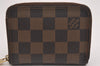 Authentic Louis Vuitton Damier Zippy Coin Purse Wallet N63070 LV 2565I