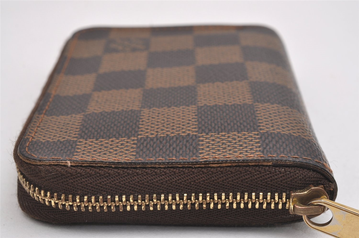 Authentic Louis Vuitton Damier Zippy Coin Purse Wallet N63070 LV 2565I