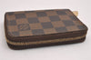 Authentic Louis Vuitton Damier Zippy Coin Purse Wallet N63070 LV 2565I