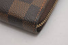 Authentic Louis Vuitton Damier Zippy Coin Purse Wallet N63070 LV 2565I