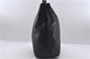 Authentic PRADA Leather Plastic Chain Shoulder Bag Black 2568D