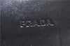 Authentic PRADA Leather Plastic Chain Shoulder Bag Black 2568D