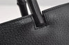 Authentic GUCCI Bamboo Vintage Hand Bag Purse Leather 0021061 Black 2568I