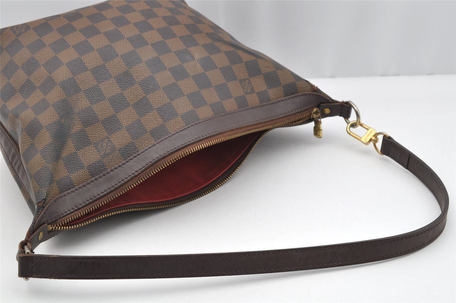 Authentic Louis Vuitton Damier Illovo MM Shoulder Hand Bag N51995 LV Junk 2569I