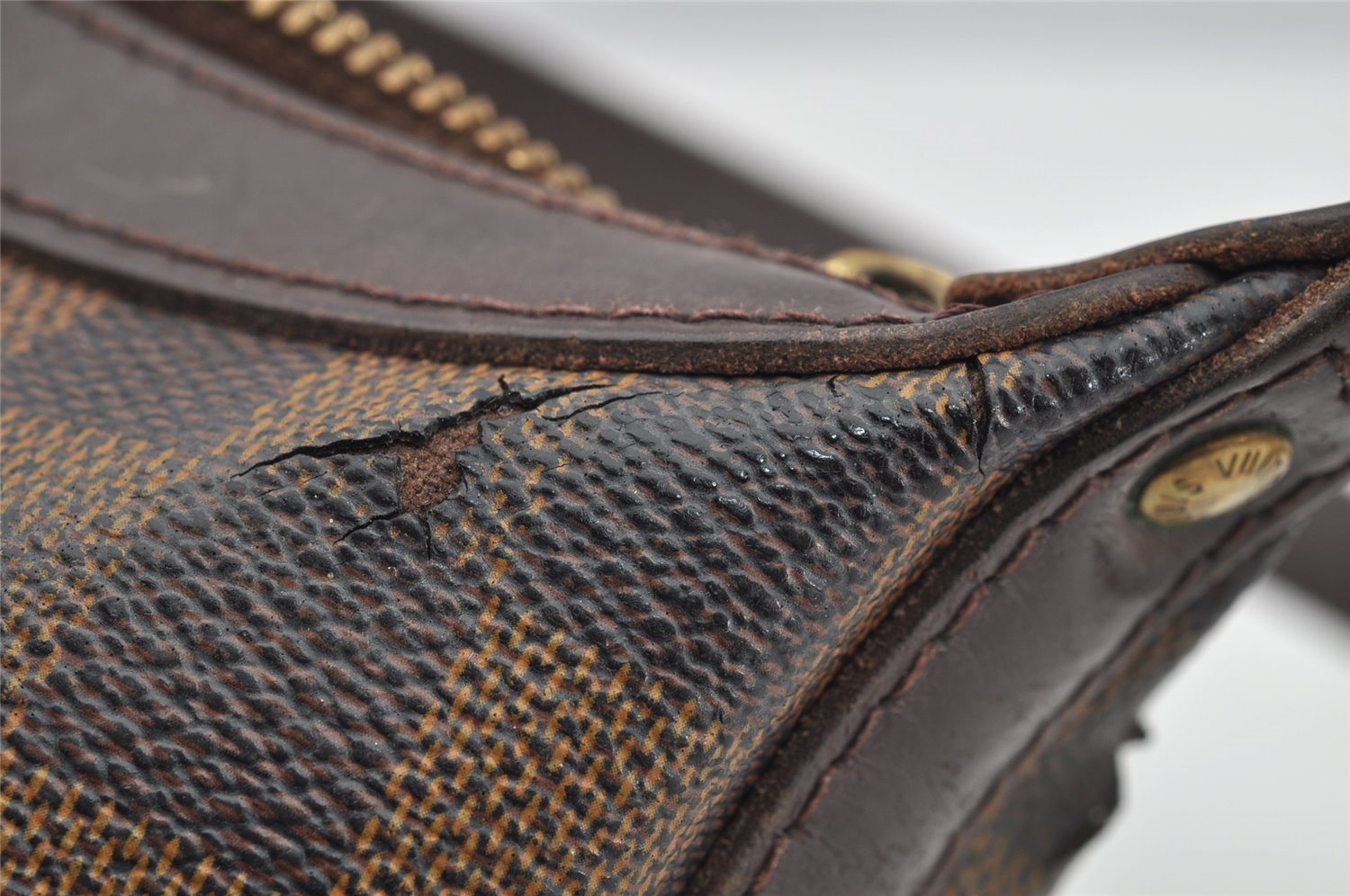 Authentic Louis Vuitton Damier Illovo MM Shoulder Hand Bag N51995 LV Junk 2569I