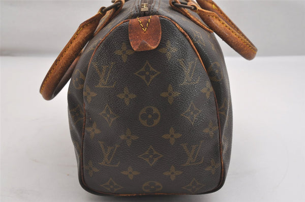 Authentic Louis Vuitton Monogram Speedy 25 Boston Hand Bag M41528 LV Junk 2570I