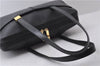 Authentic Burberrys Vintage Leather Shoulder Tote Bag Black 2571D