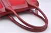 Authentic GUCCI Shoulder Hand Bag Purse GG Canvas Enamel 0000856 Red 2573D