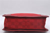 Authentic GUCCI Shoulder Hand Bag Purse GG Canvas Enamel 0000856 Red 2573D