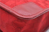 Authentic GUCCI Shoulder Hand Bag Purse GG Canvas Enamel 0000856 Red 2573D