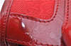 Authentic GUCCI Shoulder Hand Bag Purse GG Canvas Enamel 0000856 Red 2573D