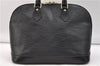 Authentic Louis Vuitton Epi Alma PM Hand Bag Purse Black M40302 LV 2573E
