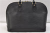 Authentic Louis Vuitton Epi Alma PM Hand Bag Purse Black M40302 LV 2573E