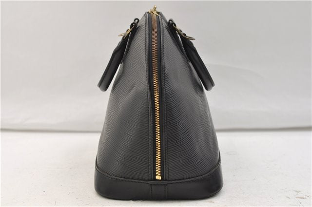 Authentic Louis Vuitton Epi Alma PM Hand Bag Purse Black M40302 LV 2573E