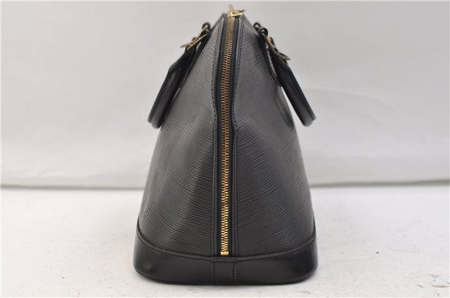 Authentic Louis Vuitton Epi Alma PM Hand Bag Purse Black M40302 LV 2573E