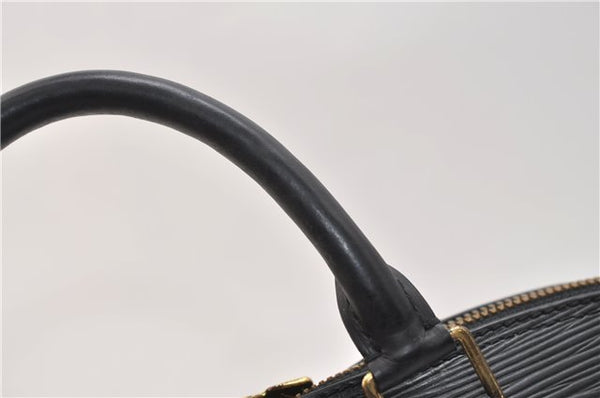 Authentic Louis Vuitton Epi Alma PM Hand Bag Purse Black M40302 LV 2573E