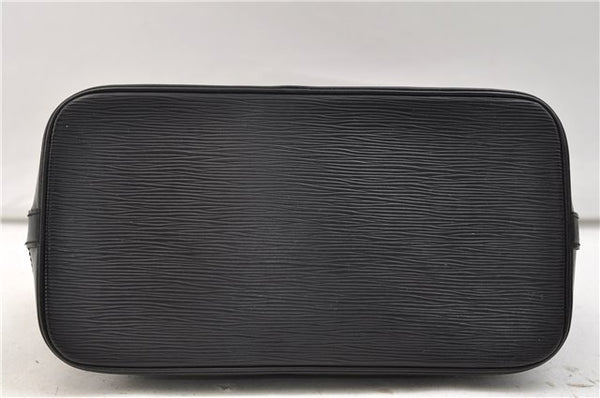 Authentic Louis Vuitton Epi Alma PM Hand Bag Purse Black M40302 LV 2573E