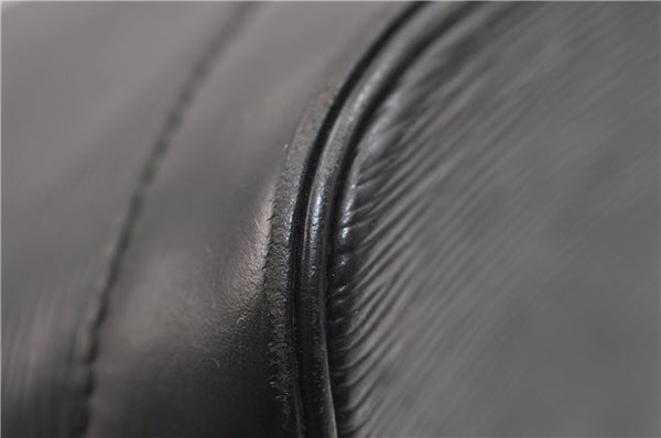 Authentic Louis Vuitton Epi Alma PM Hand Bag Purse Black M40302 LV 2573E