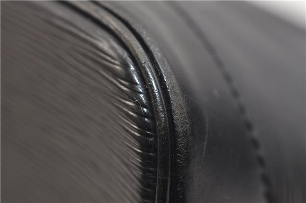 Authentic Louis Vuitton Epi Alma PM Hand Bag Purse Black M40302 LV 2573E