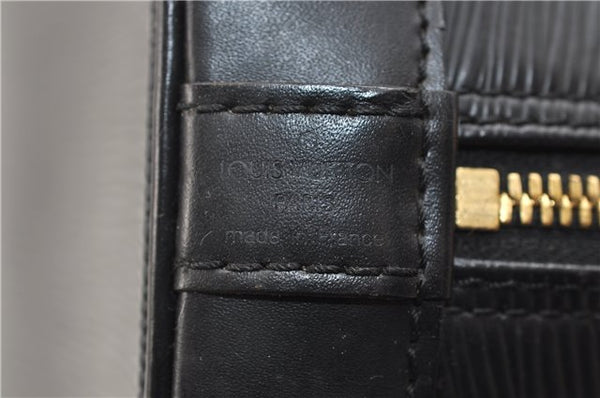 Authentic Louis Vuitton Epi Alma PM Hand Bag Purse Black M40302 LV 2573E