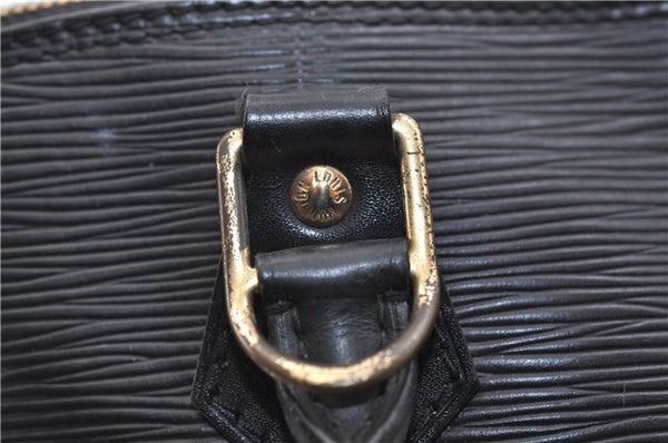 Authentic Louis Vuitton Epi Alma PM Hand Bag Purse Black M40302 LV 2573E