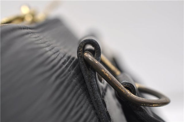 Authentic Louis Vuitton Epi Alma PM Hand Bag Purse Black M40302 LV 2573E