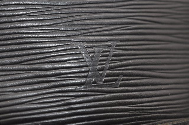 Authentic Louis Vuitton Epi Alma PM Hand Bag Purse Black M40302 LV 2573E
