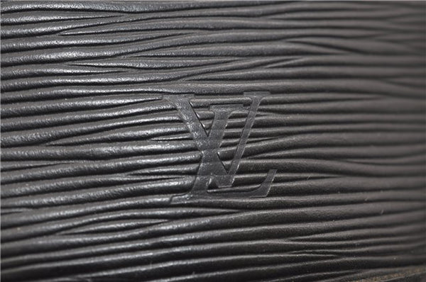 Authentic Louis Vuitton Epi Alma PM Hand Bag Purse Black M40302 LV 2573E